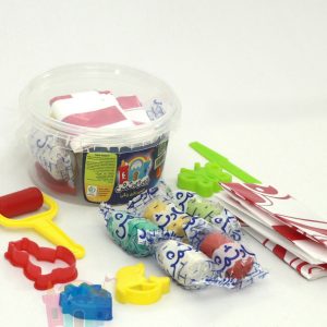 خمیر بازی 5 رنگ سطلی